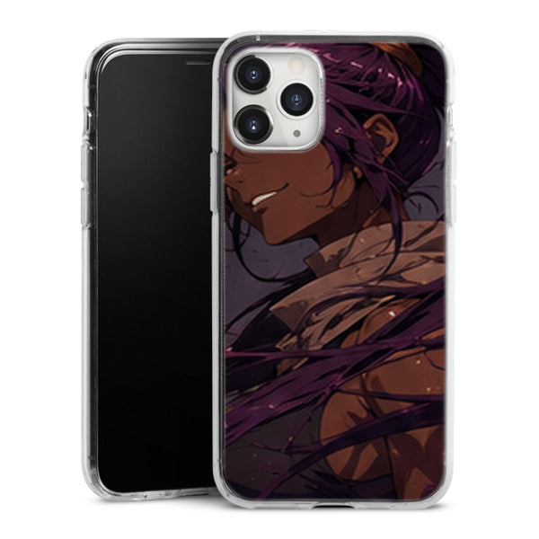Coque Yoruichi Portrait Sourire Echarpe Manga | iPhone, Samsung, Manga Bleach, Yoruichi Bleach - coque Yoruichi manga pour iPhone et Samsung