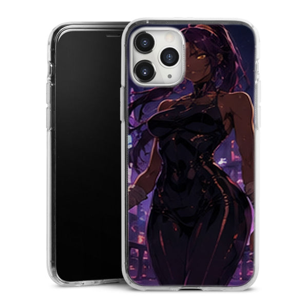 Coque Yoruichi Ville Neon Violette Manga | iPhone, Samsung, Manga Bleach, Yoruichi Bleach - coque Yoruichi manga pour iPhone et Samsung