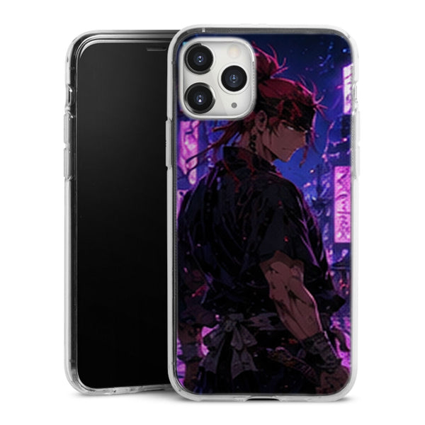 Coque Renji Abarai Ville Neon Violette Manga | iPhone, Samsung, Manga Bleach, Renji Abarai - coque Renji Abarai manga pour iPhone et Samsung