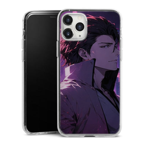 Coque Aizen Profil Neon Rose | iPhone, Samsung, Manga Bleach, Aizen