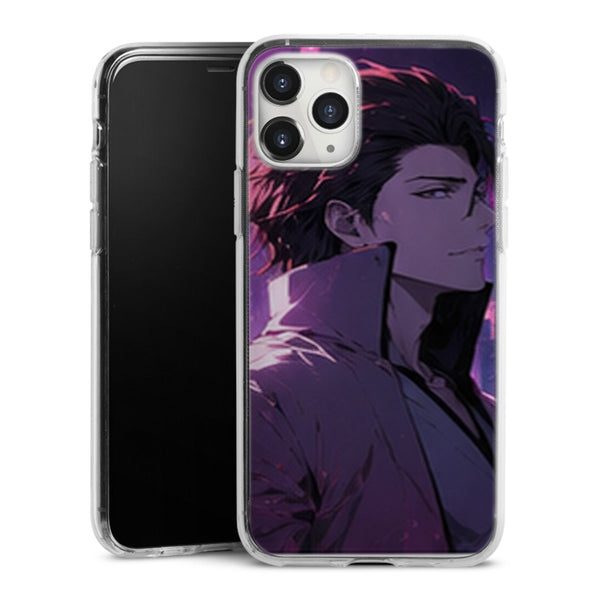 Coque Aizen Profil Neon Rose | iPhone, Samsung, Manga Bleach, Aizen