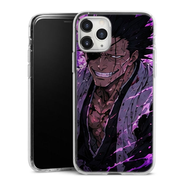 Coque Kenpachi Zaraki Sourire Aura Violette Manga | iPhone, Samsung, Manga Bleach, Kenpachi Zaraki - coque Kenpachi Zaraki manga pour iPhone et Samsung