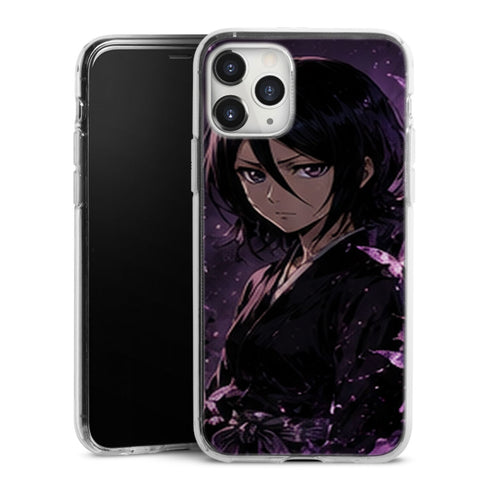 Coque Rukia Kuchiki Portrait Papillons Violets Manga | iPhone, Samsung, Manga Bleach, Rukia Kuchiki - coque Rukia Kuchiki manga pour iPhone et Samsung