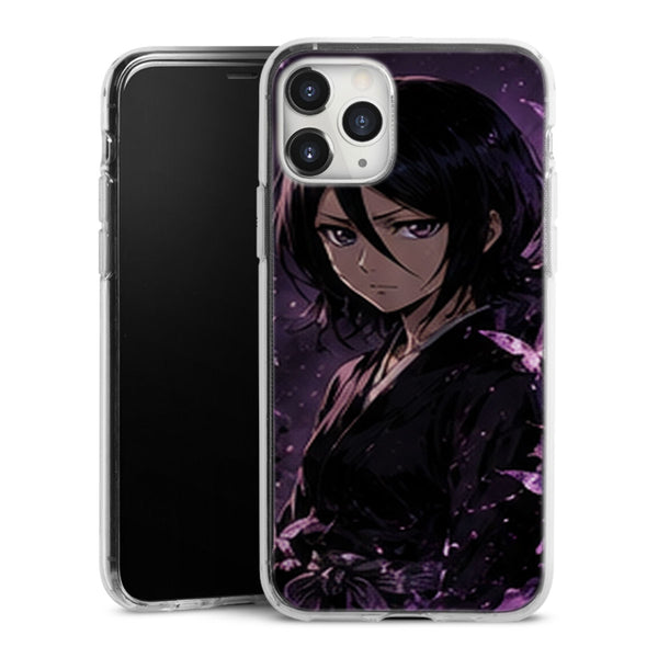 Coque Rukia Kuchiki Portrait Papillons Violets Manga | iPhone, Samsung, Manga Bleach, Rukia Kuchiki - coque Rukia Kuchiki manga pour iPhone et Samsung