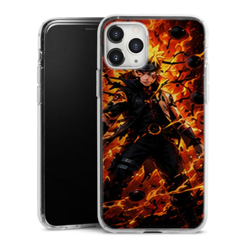 Coque Naruto Flammes Orange | iPhone, Samsung, Naruto, Manga Dark - coque Naruto univers rouges et univers noirs pour iPhone et Samsung
