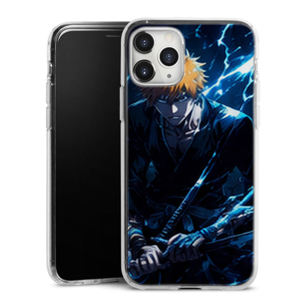 Coque Ichigo Kurosaki Eclair Bleu Katana Bleach | iPhone, Samsung
