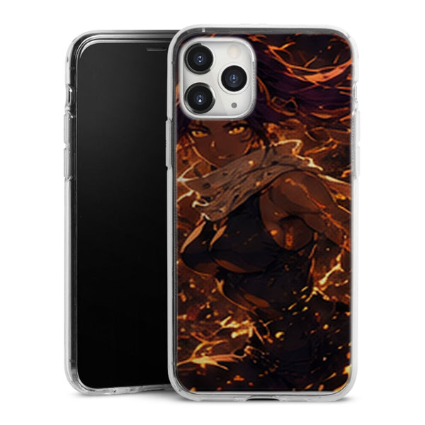 Coque Yoruichi Flammes Orange Combat Manga | iPhone, Samsung, Manga Bleach, Yoruichi Bleach - coque Yoruichi manga pour iPhone et Samsung