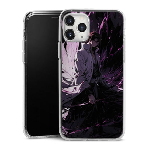 Coque Aizen Eclats Encre Violette | iPhone, Samsung, Manga Bleach, Aizen