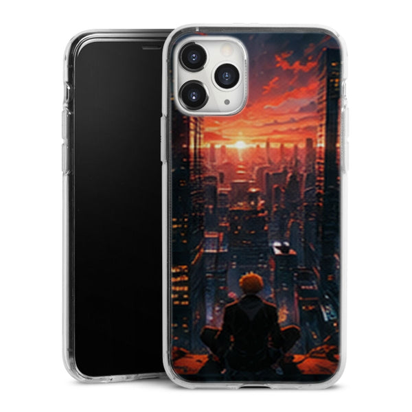 Coque Ichigo Kurosaki Ville Coucher Soleil Bleach | iPhone, Samsung