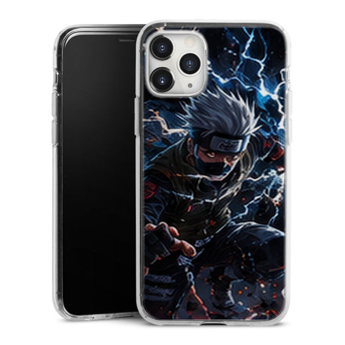 Coque Kakashi Eclair Bleu Naruto | iPhone, Samsung, Manga Dark - coque Naruto univers rouges et univers noirs pour iPhone et Samsung