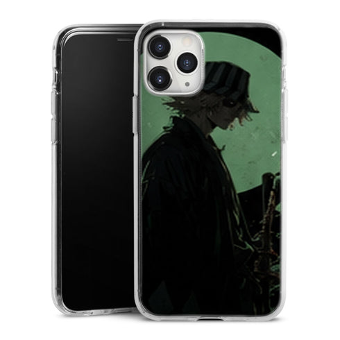Coque Kisuke Urahara Silhouette Lune Verte Manga | iPhone, Samsung, Manga Bleach, Kisuke Urahara