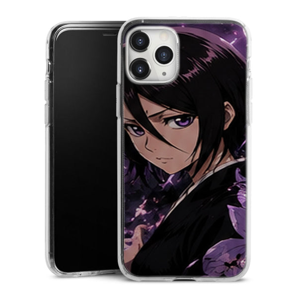 Coque Rukia Kuchiki Portrait Sombre Petales Manga | iPhone, Samsung, Manga Bleach, Rukia Kuchiki - coque Rukia Kuchiki manga pour iPhone et Samsung