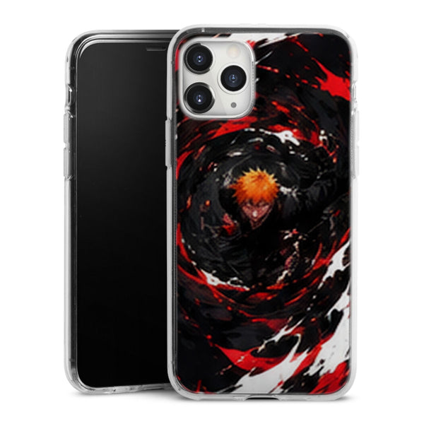 Coque Ichigo Kurosaki Tourbillon Rouge Noir Bleach | iPhone, Samsung
