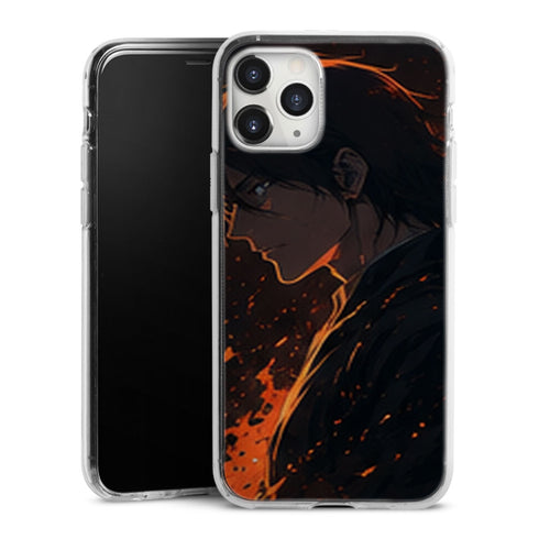 Coque TYBW Guerrier Profil Flammes Orange Manga | iPhone, Samsung, Manga Bleach, Bleach TYBW - coque Bleach TYBW manga pour iPhone et Samsung