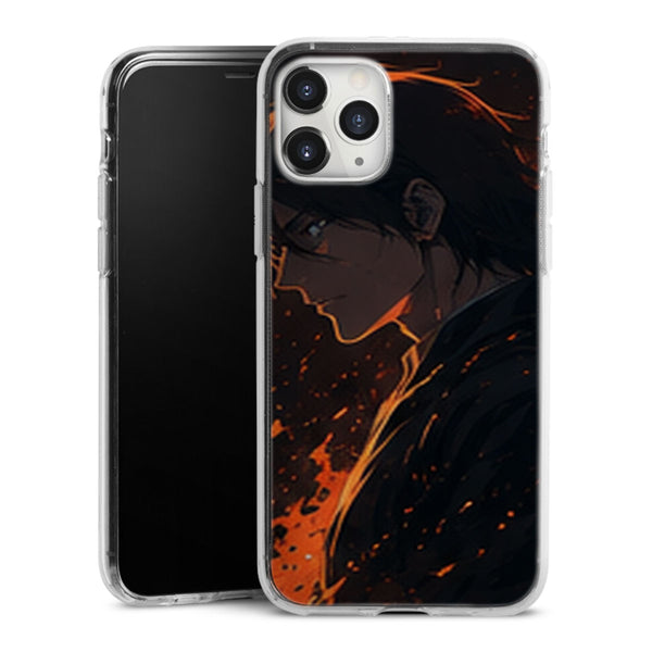 Coque TYBW Guerrier Profil Flammes Orange Manga | iPhone, Samsung, Manga Bleach, Bleach TYBW - coque Bleach TYBW manga pour iPhone et Samsung