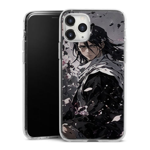 Coque Byakuya Kuchiki Noir Blanc Cerisiers Manga | iPhone, Samsung, Manga Bleach, Byakuya Kuchiki - coque Byakuya Kuchiki manga pour iPhone et Samsung