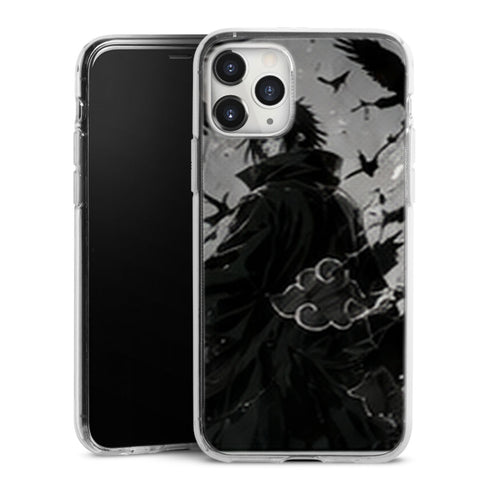 Coque Akatsuki Corbeaux Noir Blanc Naruto | iPhone, Samsung, Manga Dark - coque Naruto univers rouges et univers noirs pour iPhone et Samsung