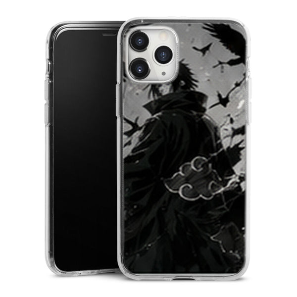 Coque Akatsuki Corbeaux Noir Blanc Naruto | iPhone, Samsung, Manga Dark - coque Naruto univers rouges et univers noirs pour iPhone et Samsung