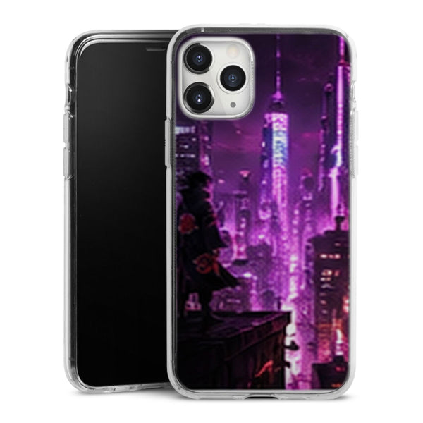 Coque Ville Ninja Violette Naruto | iPhone, Samsung, Manga Dark - coque Naruto univers rouges et univers noirs pour iPhone et Samsung