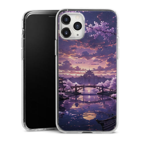Coque Soul Society Pont Cerisiers Violets Manga | iPhone, Samsung, Manga Bleach, Soul Society - coque Soul Society manga pour iPhone et Samsung