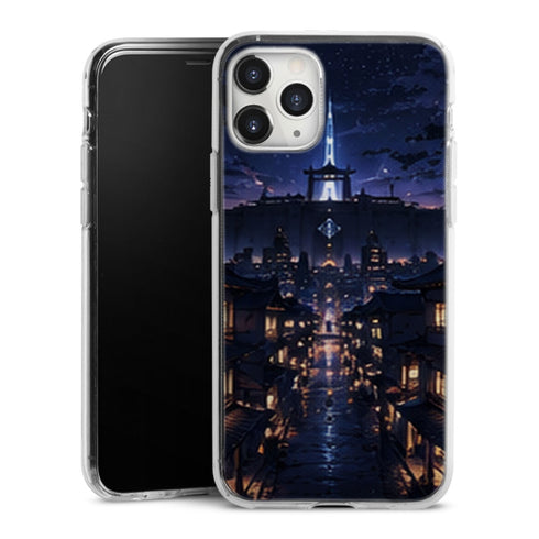 Coque Soul Society Rue Nocturne Tour Bleue Manga | iPhone, Samsung, Manga Bleach, Soul Society - coque Soul Society manga pour iPhone et Samsung
