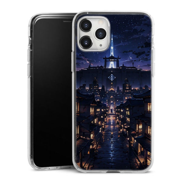 Coque Soul Society Rue Nocturne Tour Bleue Manga | iPhone, Samsung, Manga Bleach, Soul Society - coque Soul Society manga pour iPhone et Samsung