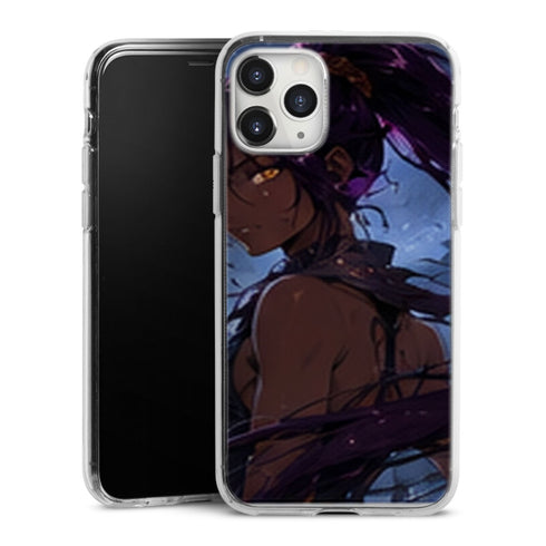 Coque Yoruichi Nuit Bleue Cheveux Violets Manga | iPhone, Samsung, Manga Bleach, Yoruichi Bleach - coque Yoruichi manga pour iPhone et Samsung