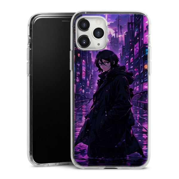 Coque Rukia Kuchiki Ville Neon Violet Manga | iPhone, Samsung, Manga Bleach, Rukia Kuchiki - coque Rukia Kuchiki manga pour iPhone et Samsung