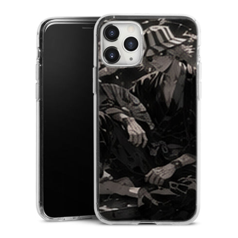 Coque Kisuke Urahara Noir Blanc Assis Manga | iPhone, Samsung, Manga Bleach, Kisuke Urahara