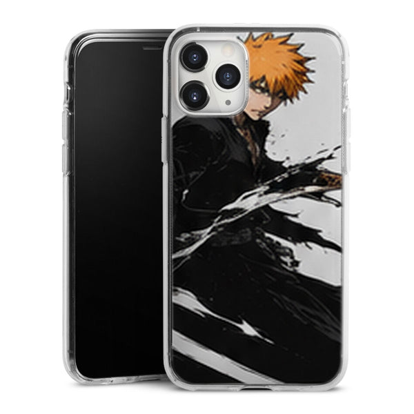Coque Ichigo Kurosaki Katana Encre Blanche Bleach | iPhone, Samsung