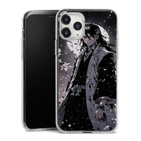 Coque Byakuya Kuchiki Noir Blanc Lune Fleurs Manga | iPhone, Samsung, Manga Bleach, Byakuya Kuchiki - coque Byakuya Kuchiki manga pour iPhone et Samsung