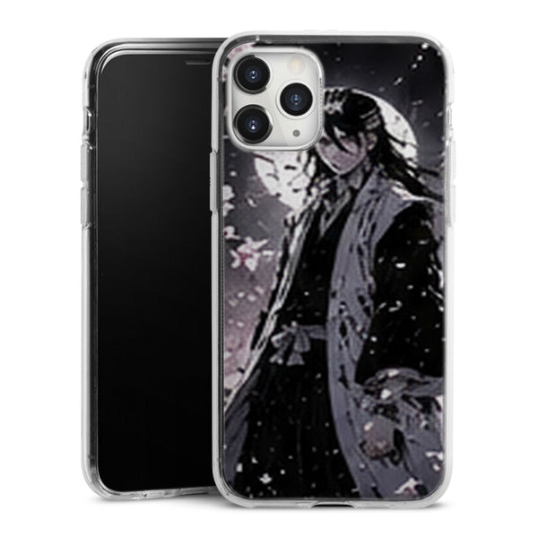 Coque Byakuya Kuchiki Noir Blanc Lune Fleurs Manga | iPhone, Samsung, Manga Bleach, Byakuya Kuchiki - coque Byakuya Kuchiki manga pour iPhone et Samsung