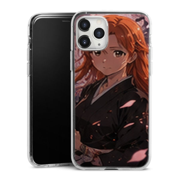 Coque Orihime Kimono Noir Katana Cerisiers Manga | iPhone, Samsung, Manga Bleach, Orihime Bleach