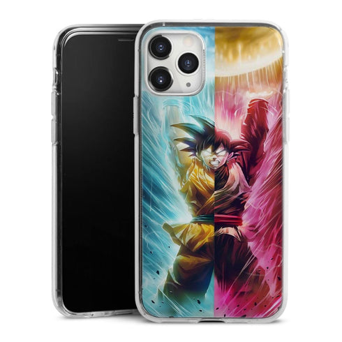 Goku et Black Goku | Coque Telephone iPhone, Samsung Galaxy, Huawei, Oppo, Xiaomi - Silicone, IPHONE 11 PRO MAX