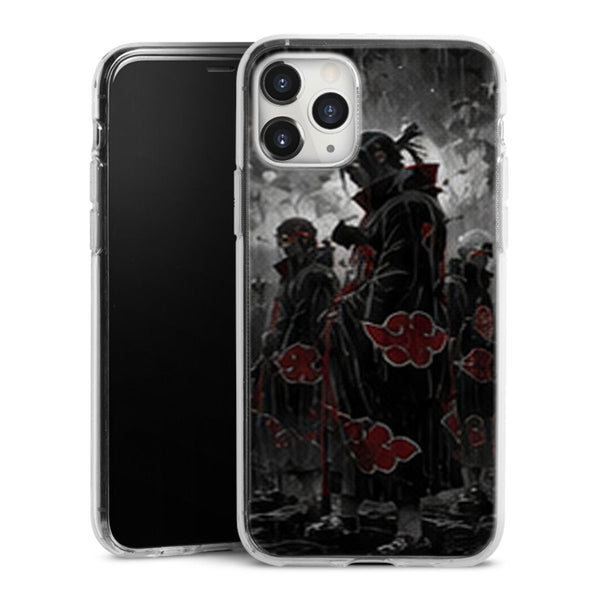 Coque Akatsuki Noir Blanc Pluie Manteaux Rouges — MaCoquePerso