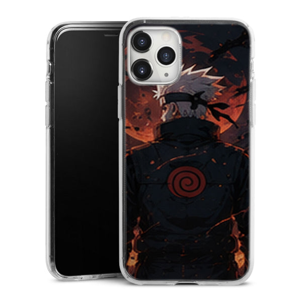 Coque Hokage Kakashi Dos Symbole Rouge Lune Sombre - coque telephone Hokage Naruto Shippuden