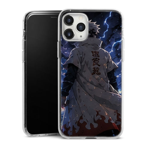 Coque Hokage Kakashi Manteau Blanc Eclairs Bleus Raikiri - coque telephone Hokage Naruto Shippuden