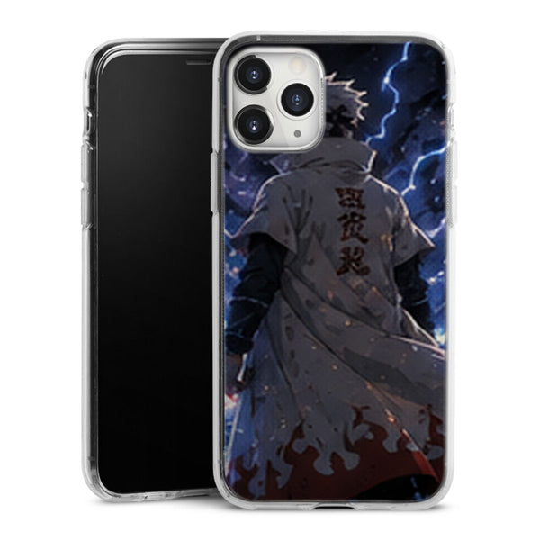 Coque Hokage Kakashi Manteau Blanc Eclairs Bleus Raikiri - coque telephone Hokage Naruto Shippuden