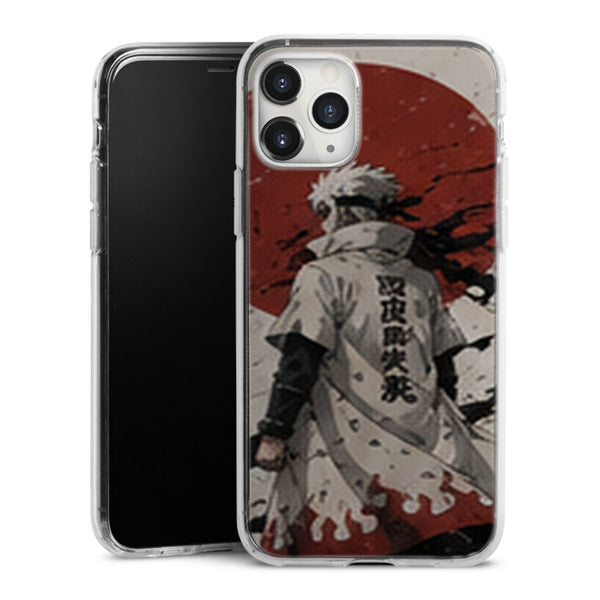 Coque Hokage Kakashi Soleil Rouge Manteau Blanc Corbeaux - coque telephone Hokage Naruto Shippuden