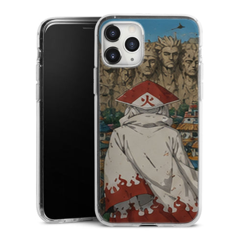 Coque Hokage Manteau Blanc Mont Hokage Village Konoha - coque telephone Hokage Naruto Shippuden