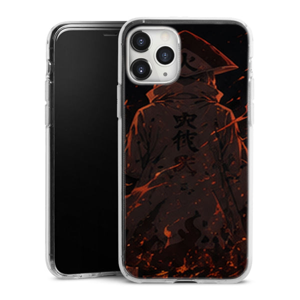 Coque Hokage Manteau Noir Flammes Rouges Style Sombre - coque telephone Hokage Naruto Shippuden