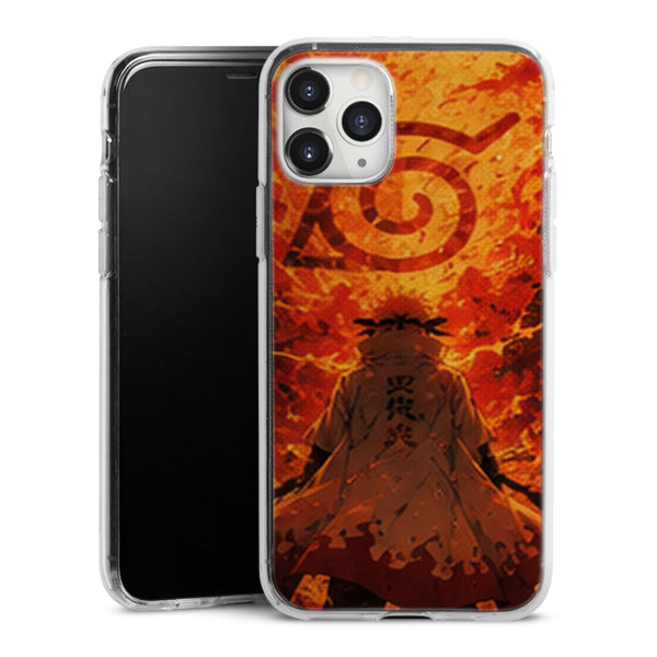 Coque Hokage Minato Flammes Orange Symbole Konoha Naruto - coque telephone Hokage Naruto Shippuden
