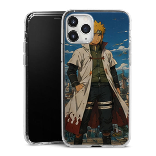Coque Hokage Minato Namikaze Village Konoha Ciel Bleu - coque telephone Hokage Naruto Shippuden