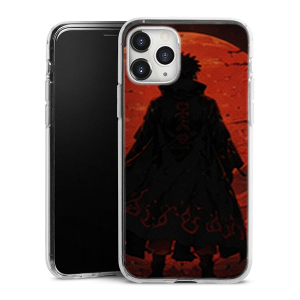 Coque Hokage Silhouette Rouge Noir Coucher Soleil Konoha - coque telephone Hokage Naruto Shippuden