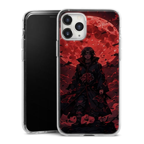Coque Itachi Akatsuki Trone Lune Rouge Corbeaux — MaCoquePerso