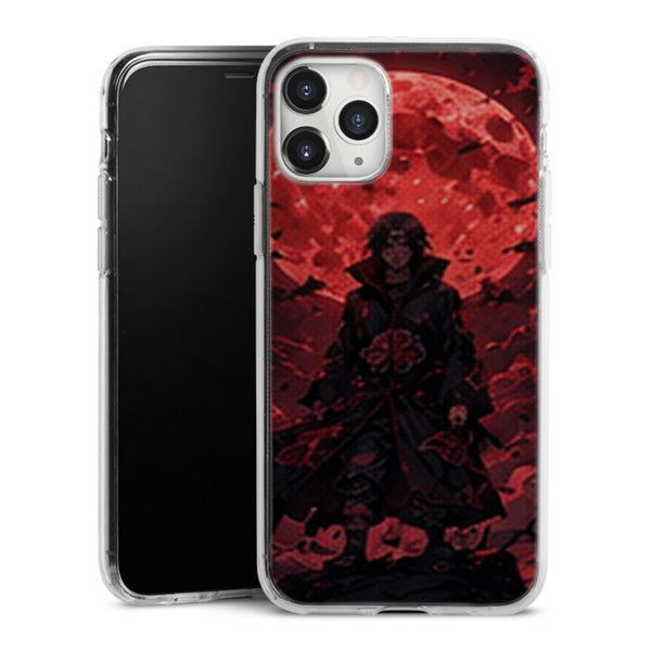 Coque Itachi Akatsuki Trone Lune Rouge Corbeaux — MaCoquePerso