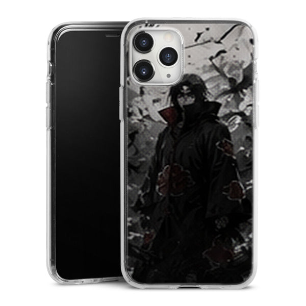 Coque Itachi Corbeaux Noir Blanc Portrait Akatsuki — MaCoquePerso