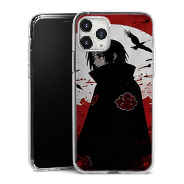 Coque Itachi Silhouette Lune Blanche Corbeaux Akatsuki — MaCoquePerso