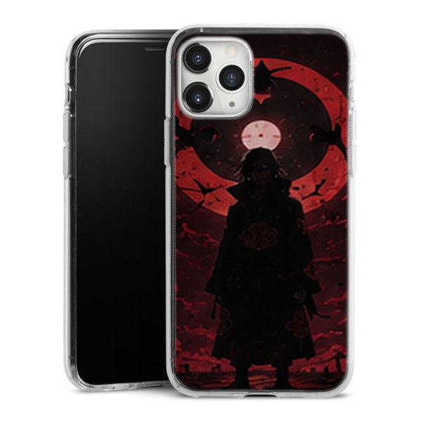 Coque Itachi Silhouette Mangekyo Lune Rouge Akatsuki — MaCoquePerso