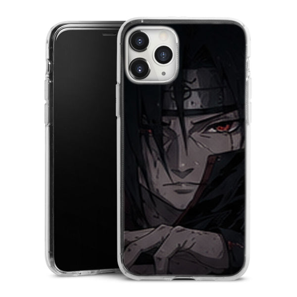 Coque Itachi Uchiha Main Jutsu Portrait Noir Rouge — MaCoquePerso